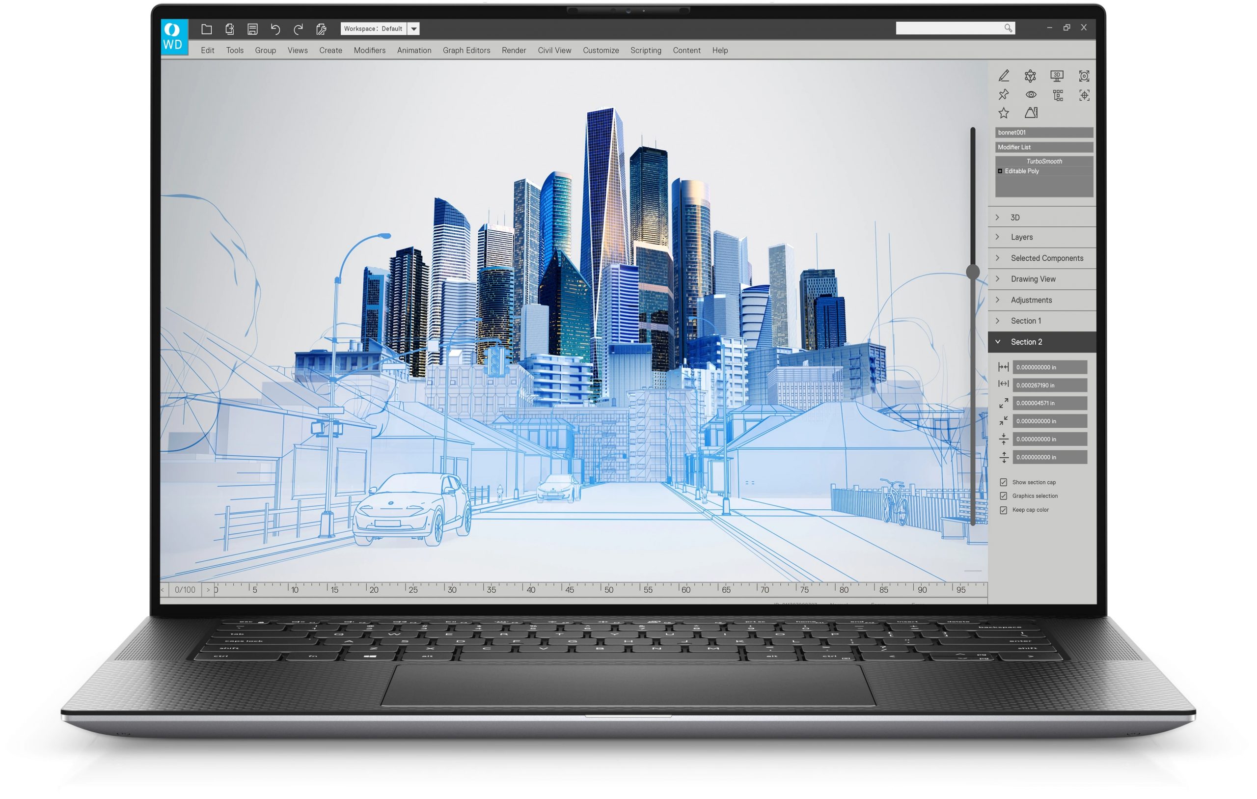 Dell Precision 5560 Workstation Si&ecirc;u Mỏng cho đồ họa