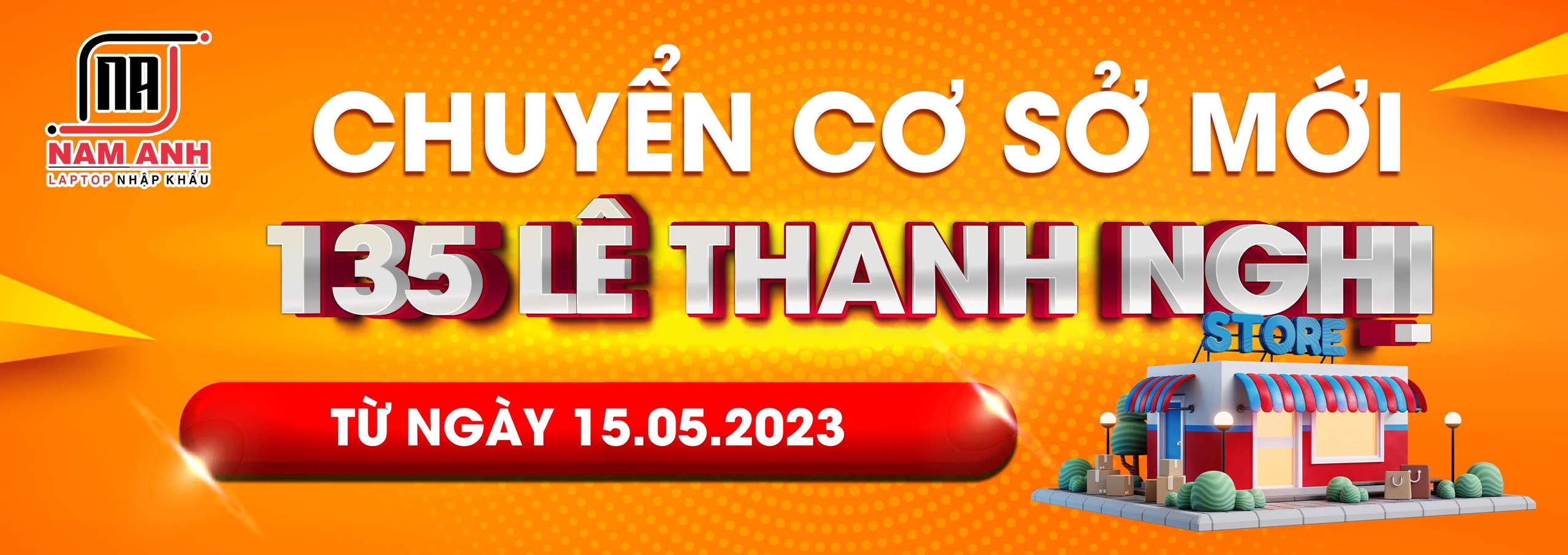 Chuyển cơ sở mới tại 135 Lê Thanh Nghị
