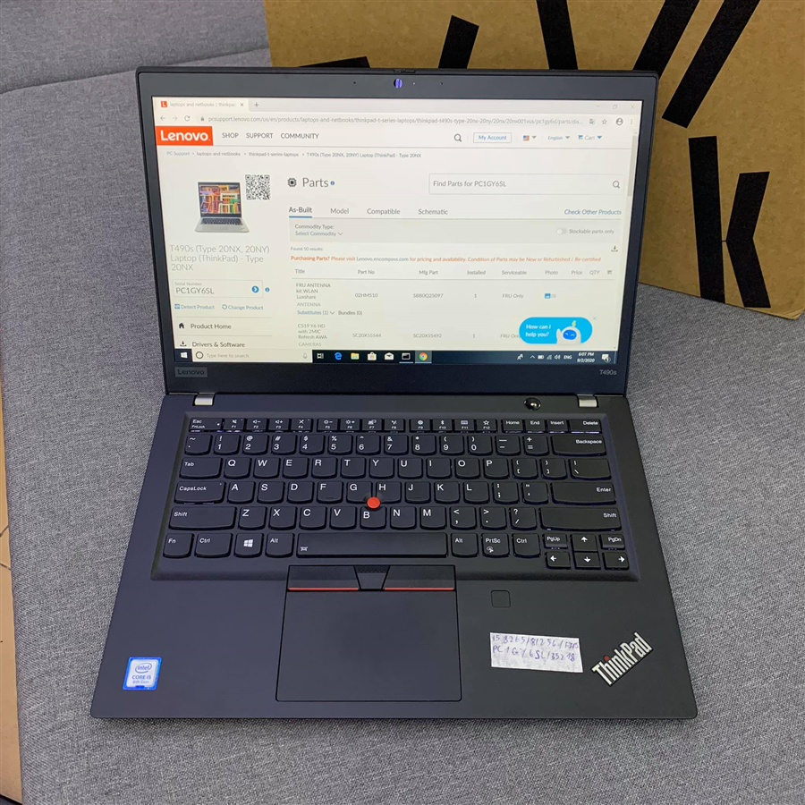 Lenovo Thinkpad T490s Ultrabook doanh nhân